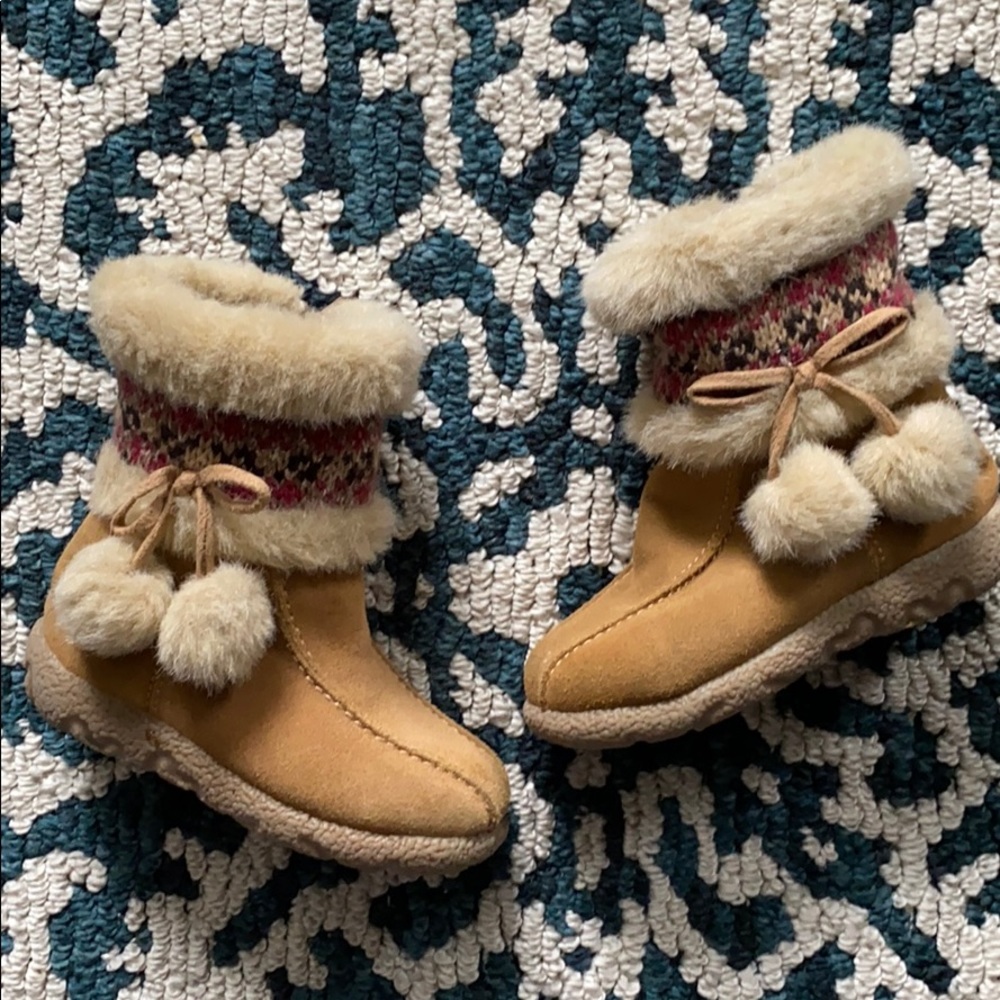 Cherokee suede boots baby girl size 6